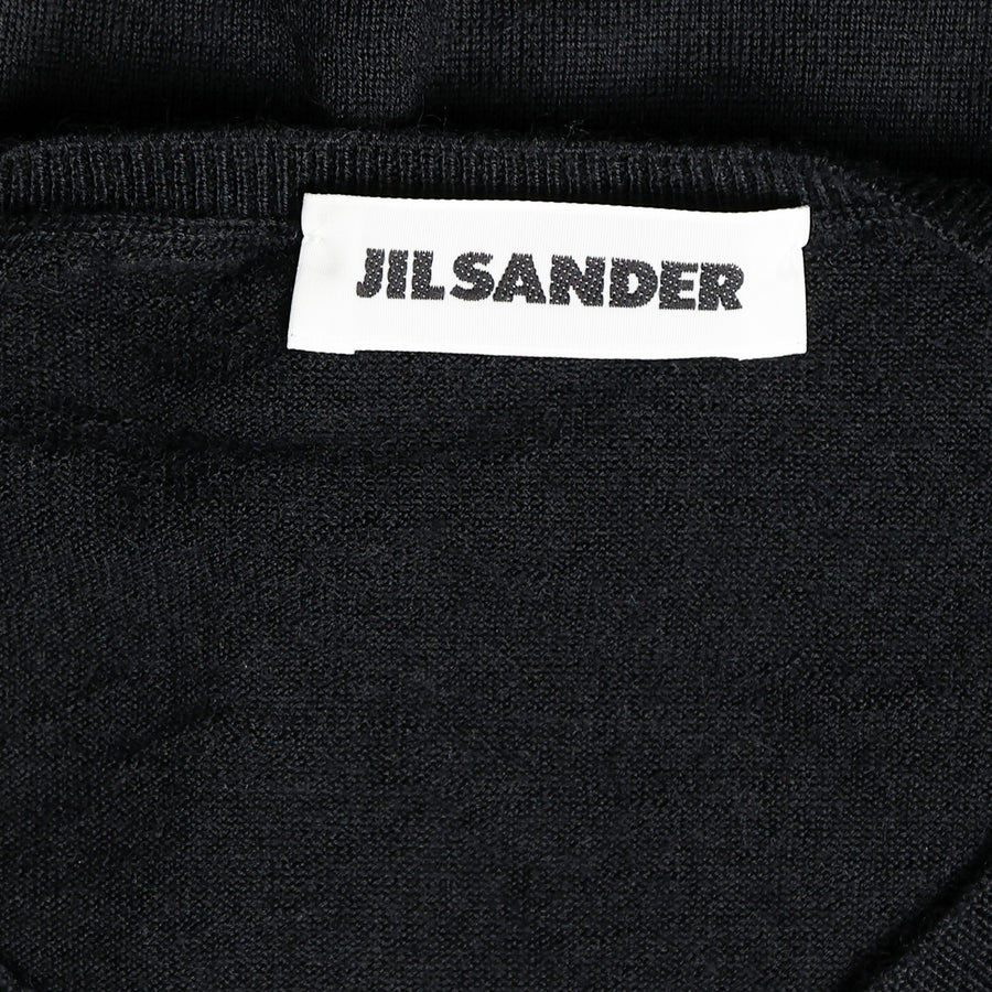 Jil Sander cashmere sweater with short sleeves Black L