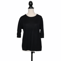 Jil Sander sweater with short sleeves Black cotton