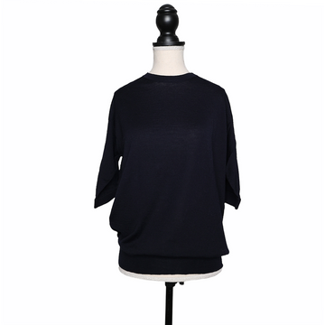 Jil Sander sweater with short sleeves Dark blue