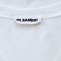 Jil Sander V-Neck T-Shirt White