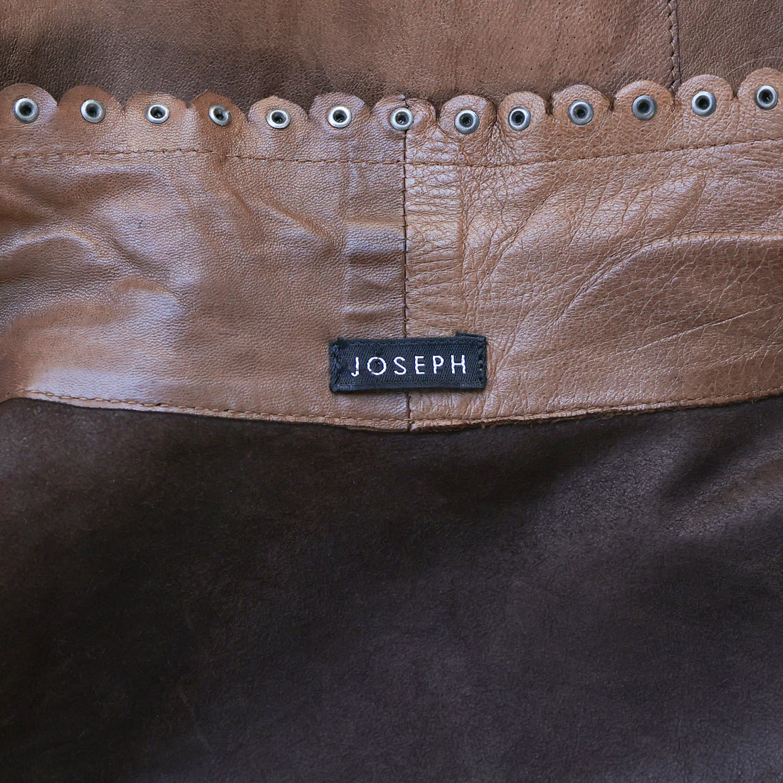 Joseph double breasted leather coat