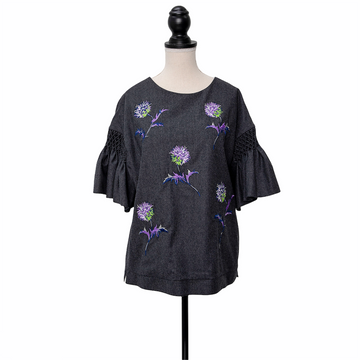 Kenzo embroidered wool top