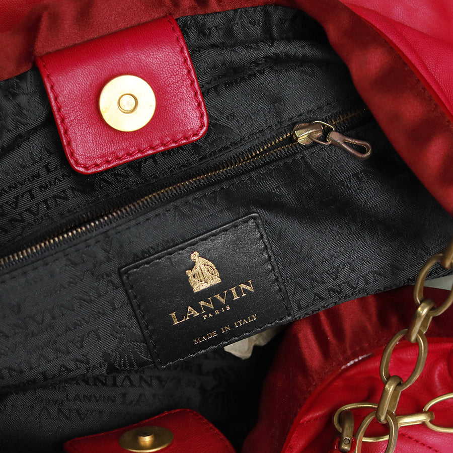 Lanvin Rote Amalia Tote-Bag