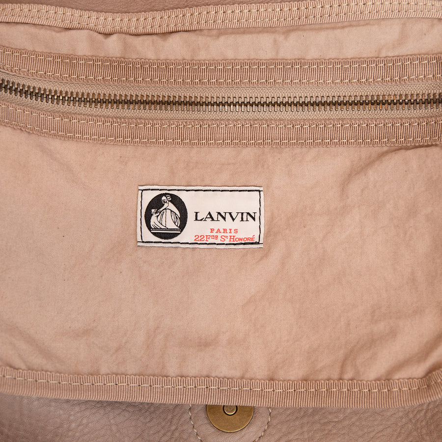 Lanvin shoulder bag with floral embellishment