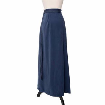 Lorena Antoniazzi Pleated midi skirt with a wrap look