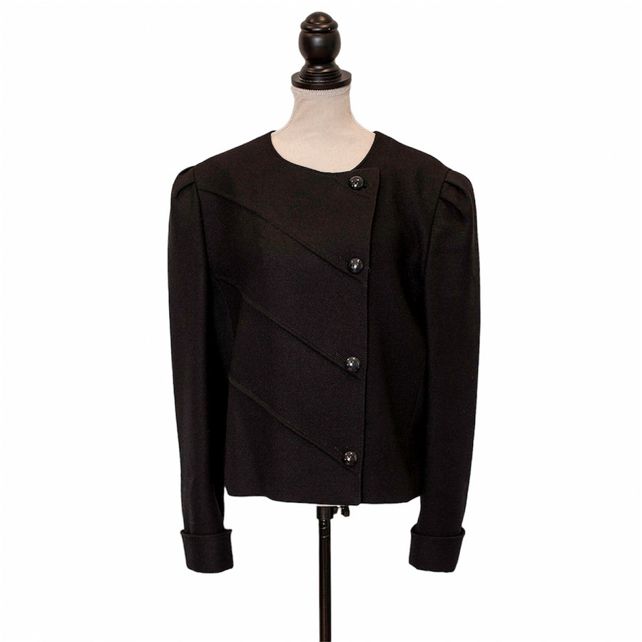 Louis Féraud Couture jacket with side button placket