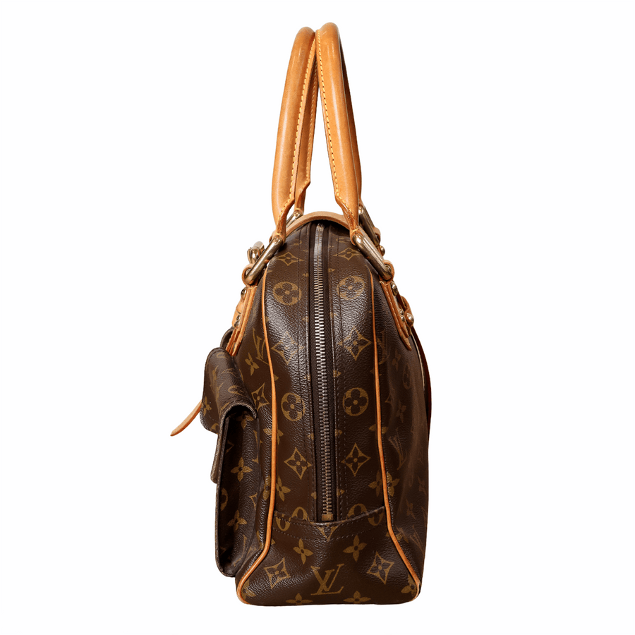 Louis Vuitton Personalized Manhattan Handbag with "AM" Initials