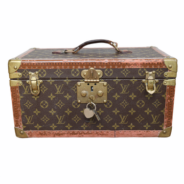Louis Vuitton vintage beauty case with "HK" initials