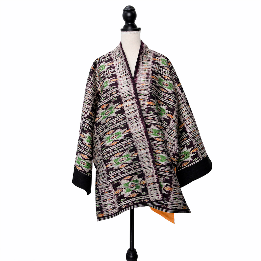 N.N. Ikat-Jacke im Kimono-Stil