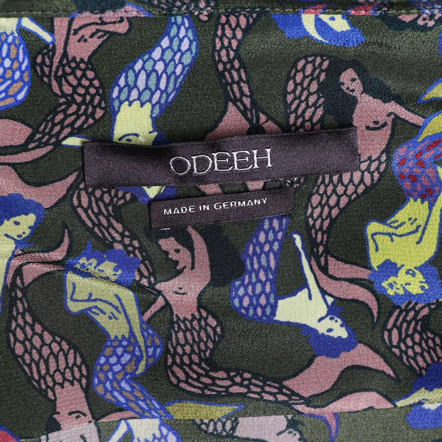 Odeeh pajama look blouse with mermaid print