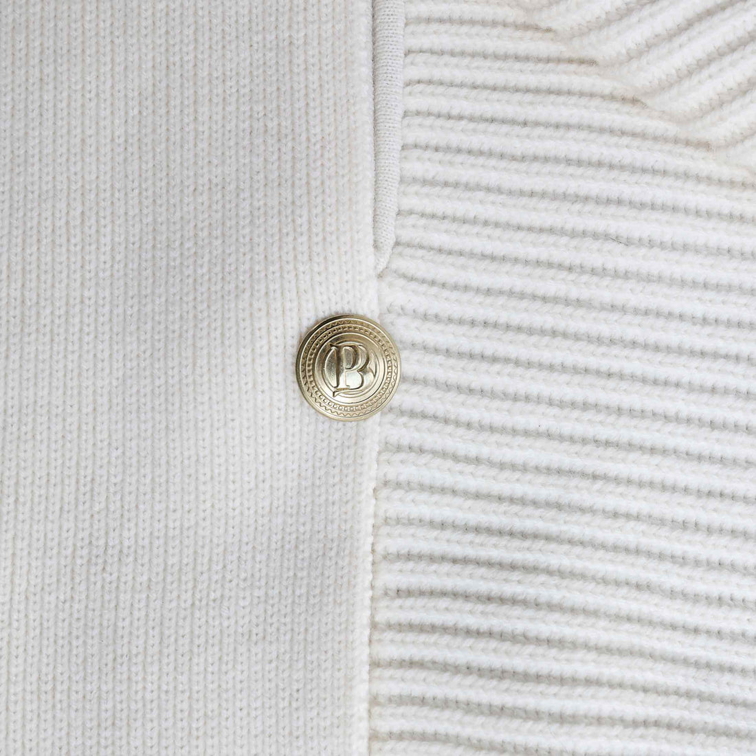 Pierre Balmain Long knit vest with logo buttons