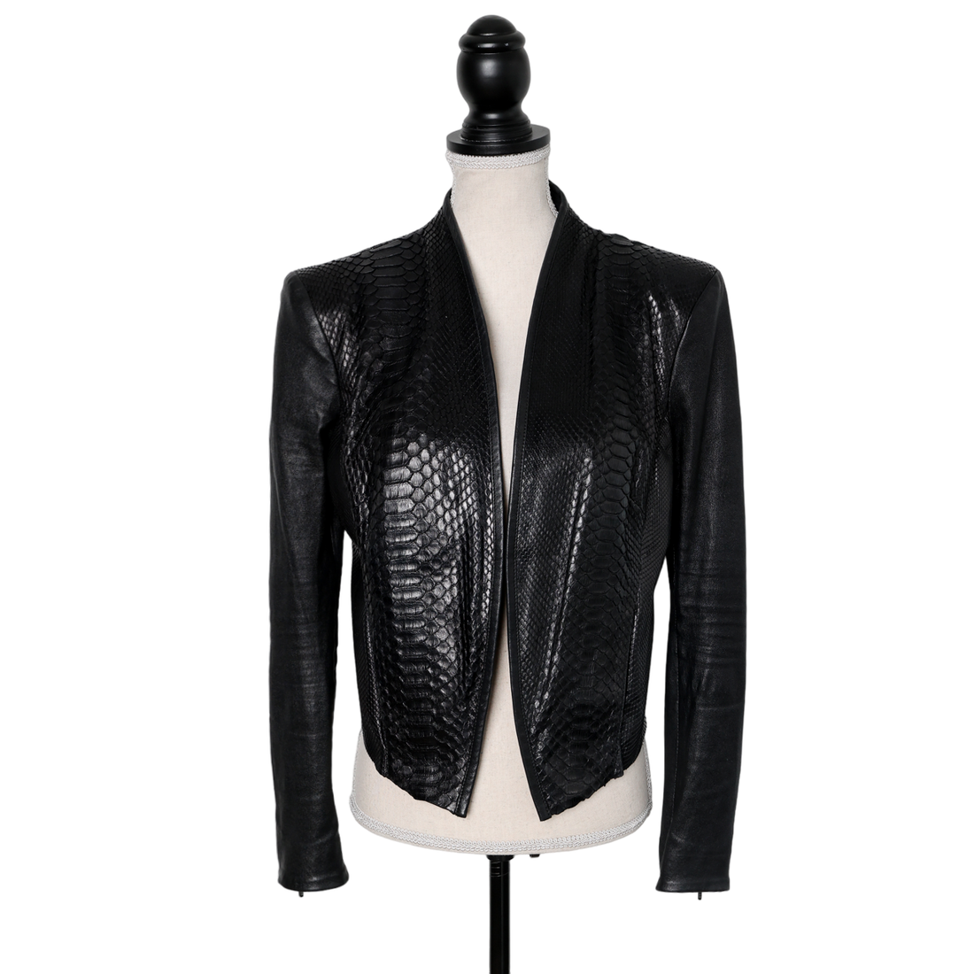 Leather hot sale jacket print