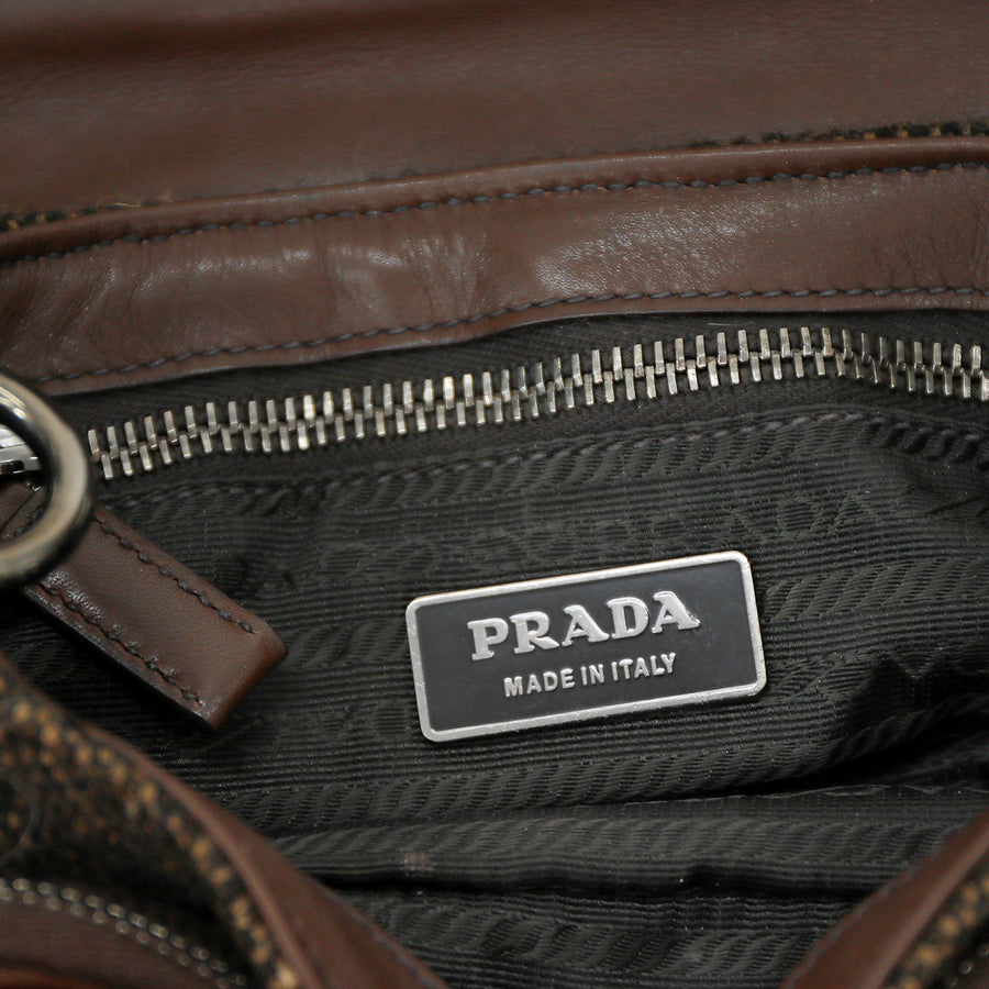 Prada Elaborately decorated mini vintage bag in signature design