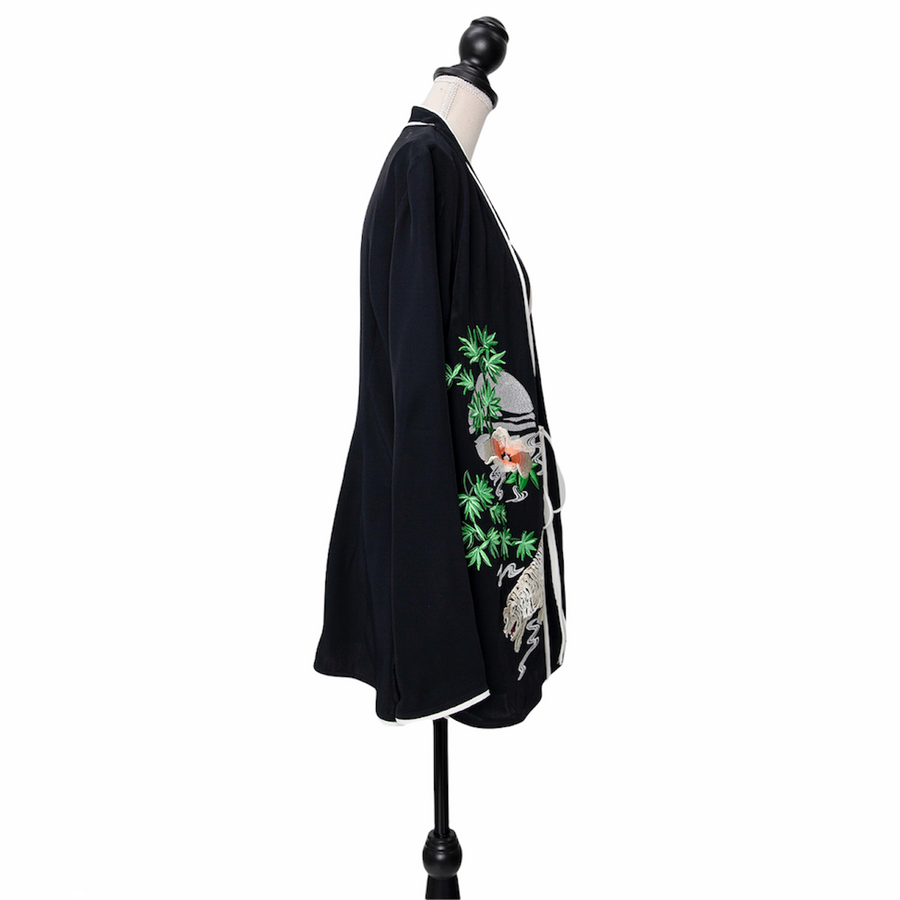 Rixo wrap-around kimono blouse
