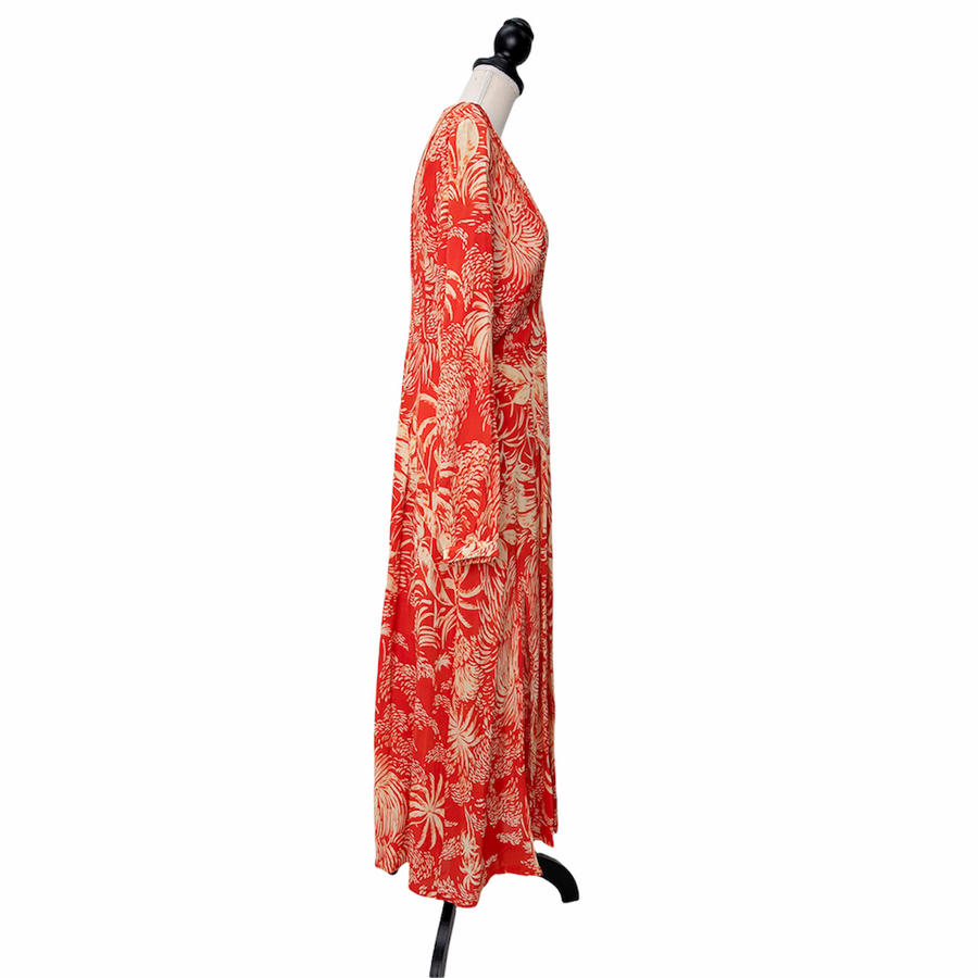 Rixo midi dress with side slits