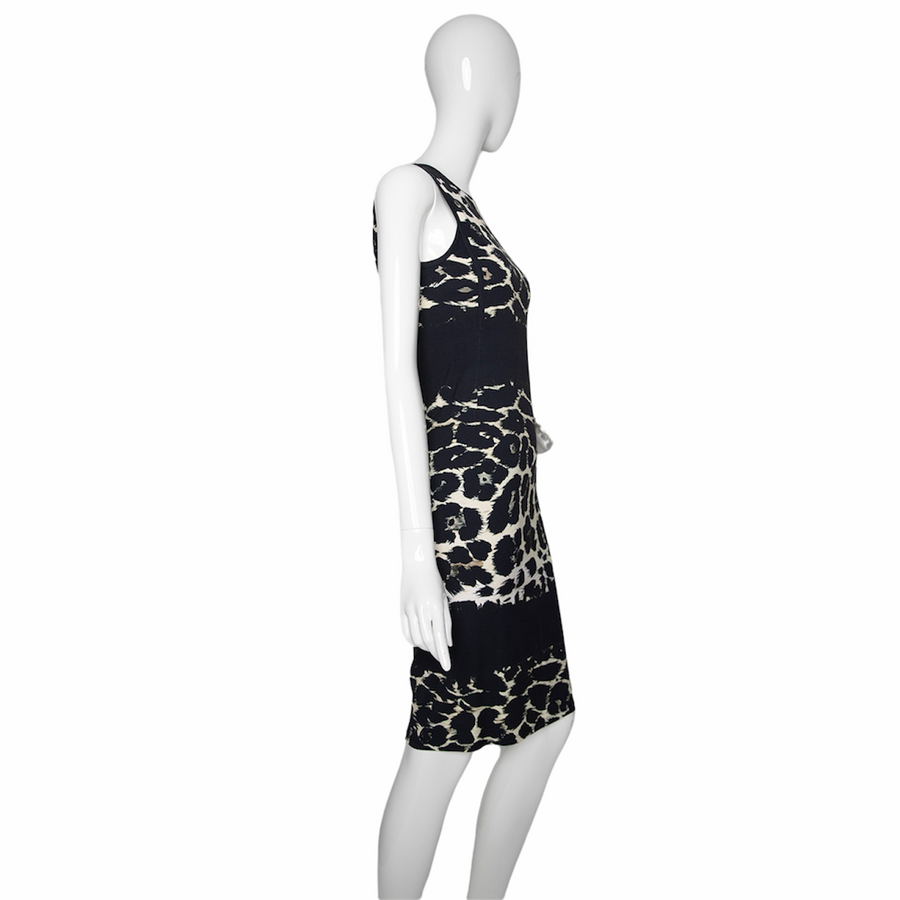 Roberto Cavalli dress with leopard print
