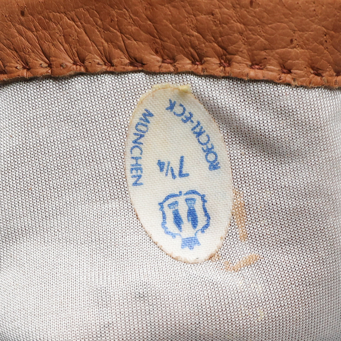Roeckl Vintage Lederhandschuhe mit Seidenfutter