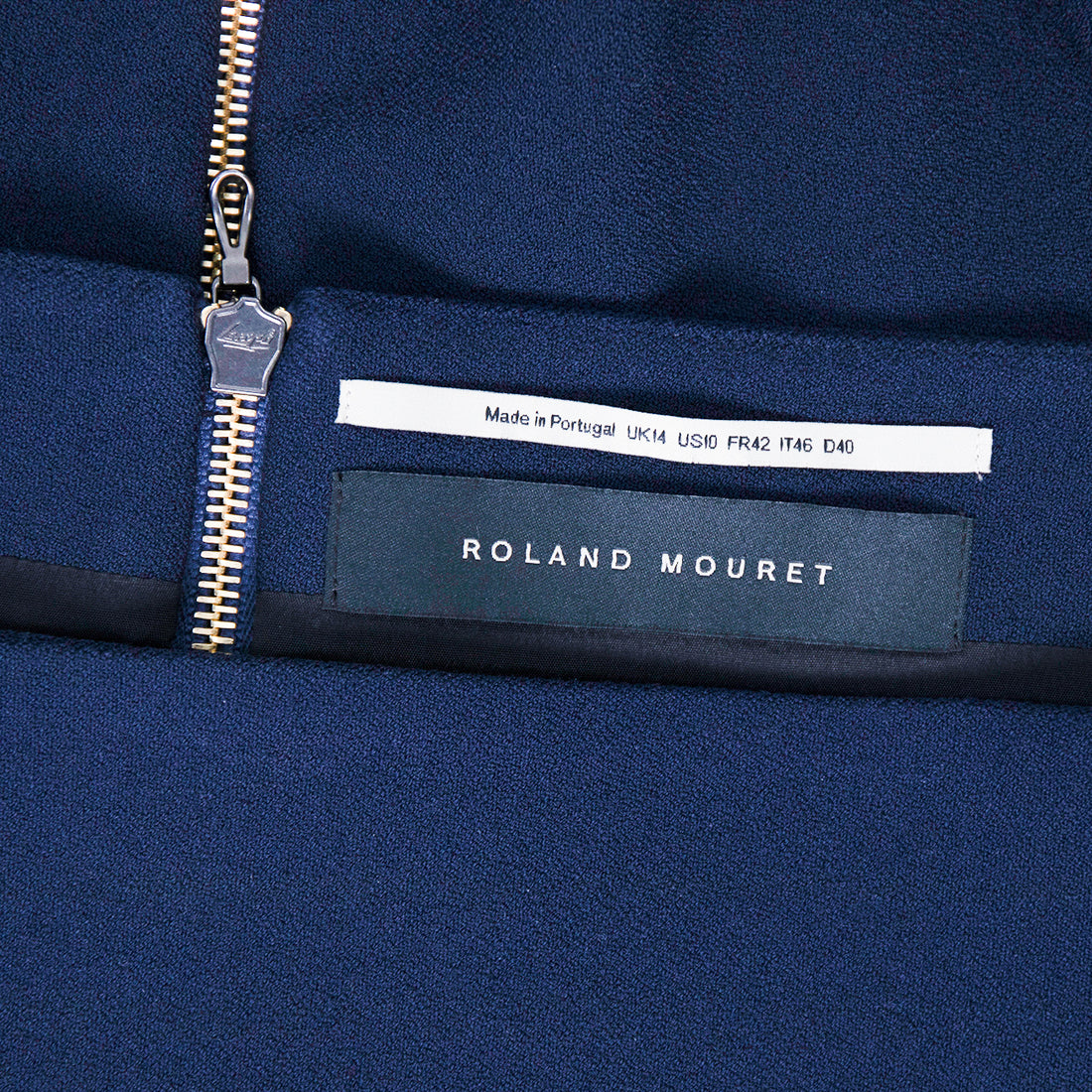 Roland Mouret peplum top in cotton crepe