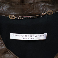Ruffo Research Lederjacke mit Reißverschluss