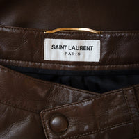 Saint Laurent Leather Bermuda