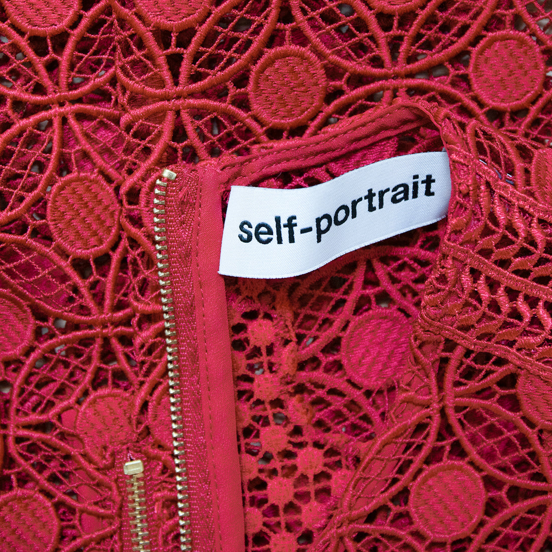 Self-Portrait lace mini dress