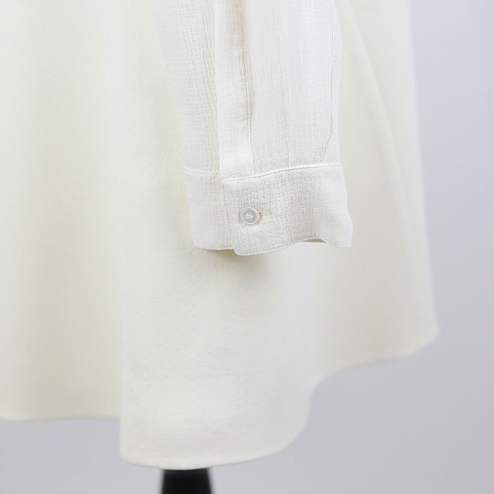 Stella McCartney mini dress with semi-sheer sleeves and back