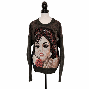 Stella McCartney sweater with "Face" print