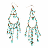 Turquoise chandelier earrings