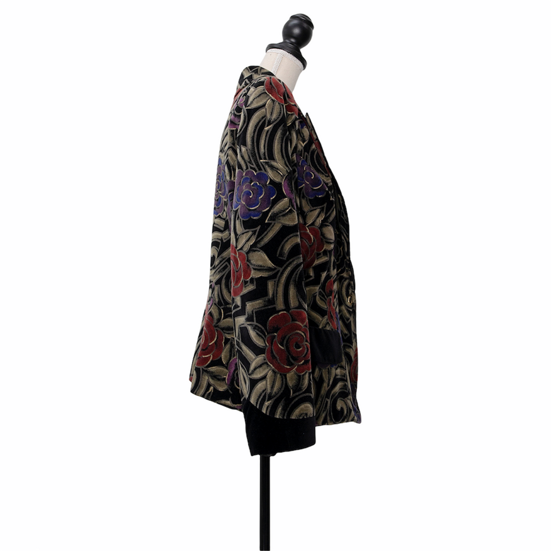 Ungaro vintage printed velvet blazer