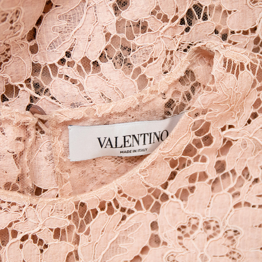 Valentino cape style lace top