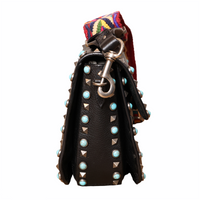Valentino Guitar Rockstud shoulder bag with colorful strap