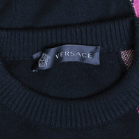 Versace patterned sweater in virgin wool