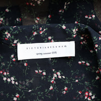Victoria Beckham Semitransparente Bluse mit floralem Print