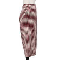 Victoria Beckham houndstooth zipped stretch skirt