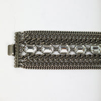 NN. Silver rhinestone bracelet