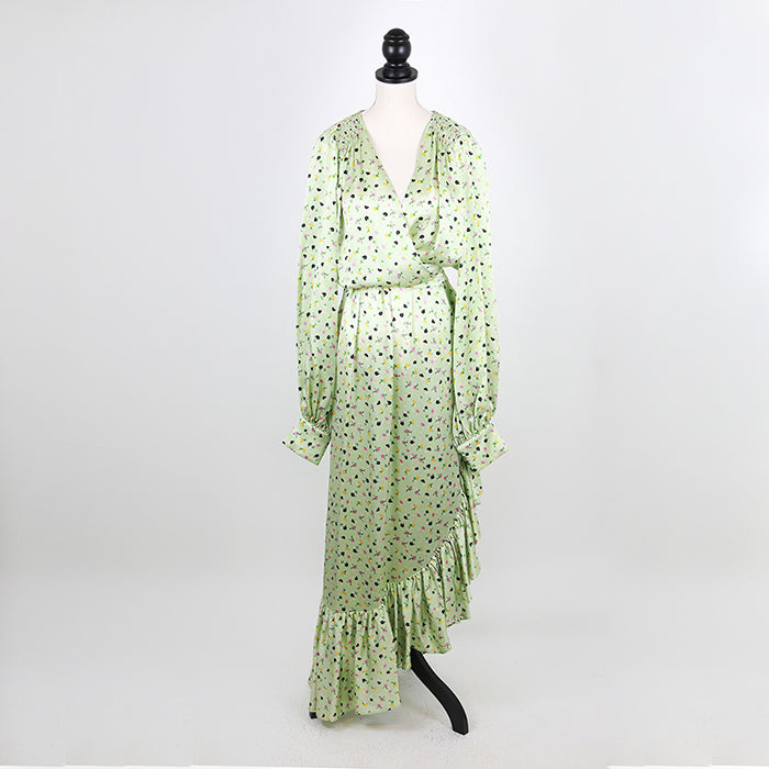 THE ATTICO Skirt in silk with a floral print – Style Definery