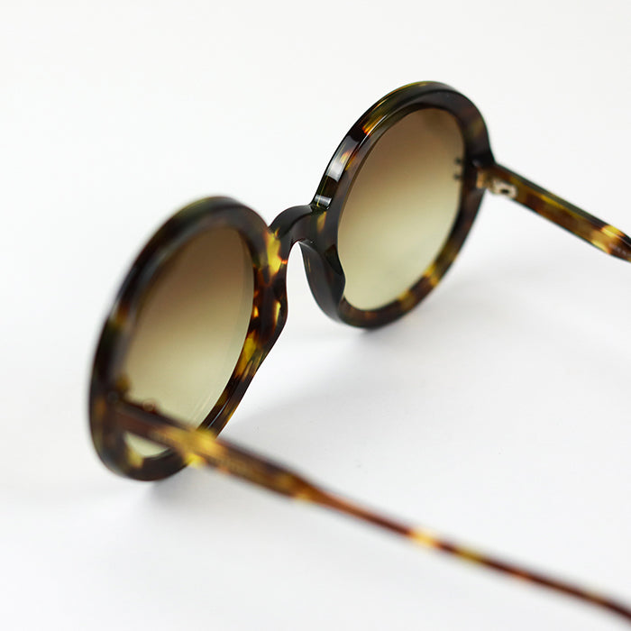 BOTTEGA VENETA Round Frame Tortoiseshell Sunglasses