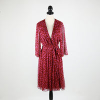 DIANE VON FURSTENBERG Printed georgette silk wrap dress from the "40 Years DVF" collection