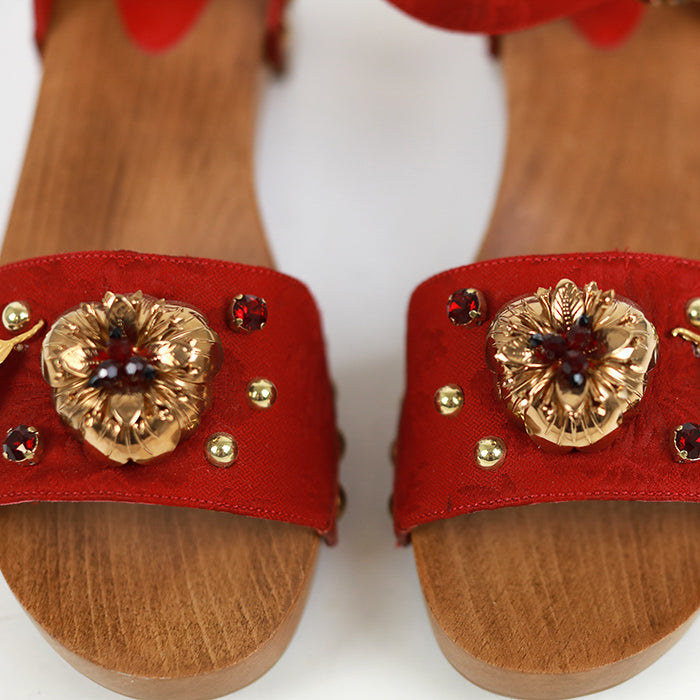 Dolce&Gabbana Elaborately decorated wooden sandals