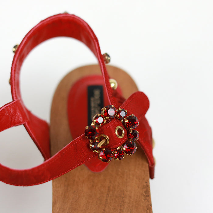 Dolce&Gabbana Elaborately decorated wooden sandals