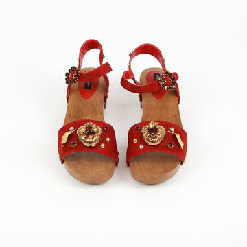 Dolce&amp;Gabbana Elaborately decorated wooden sandals