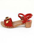 Dolce&Gabbana Elaborately decorated wooden sandals