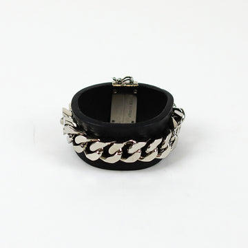 FENDI Leder Curb Chain Wrap Bracelet Armbänder
