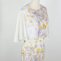 GIAMBATTISTA VALLI Floral print cape-sleeve gown