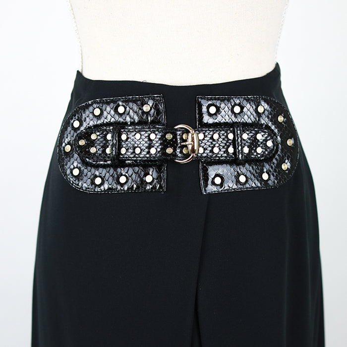 GUCCI Maxi Studded Belt Skirt