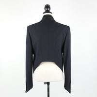 HELMUT LANG cropped blazer with suede collar