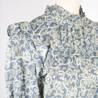 ISABEL MARANT ÉTOILE High-necked blouse in a floral print