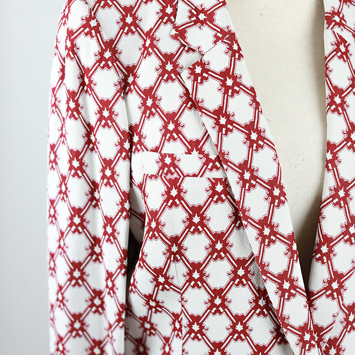 Isabel Marant Red patterned viscose blazer