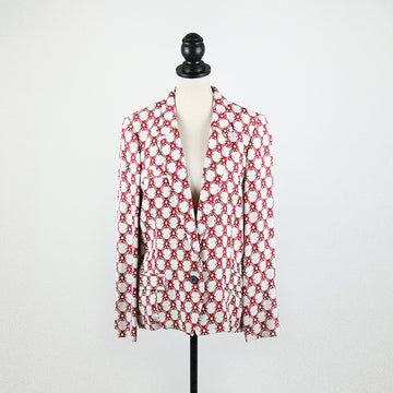 Isabel Marant Red patterned viscose blazer