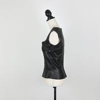 Jitrois leather bustier in a signature look
